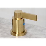 NuvoFusion Widespread Bathroom Faucet With Brass Pop Up