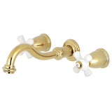 Vintage 2-Handle Wall Mount Bathroom Faucet