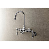 Vintage Wall Mount Tub Faucet, 4.5" In Spout Reach