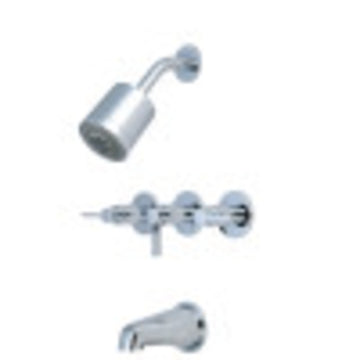 NuvoFusion Three Handle Tub And Shower Faucet