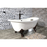 Cast Iron Double Slipper Clawfoot Tub (No Faucet Drillings)