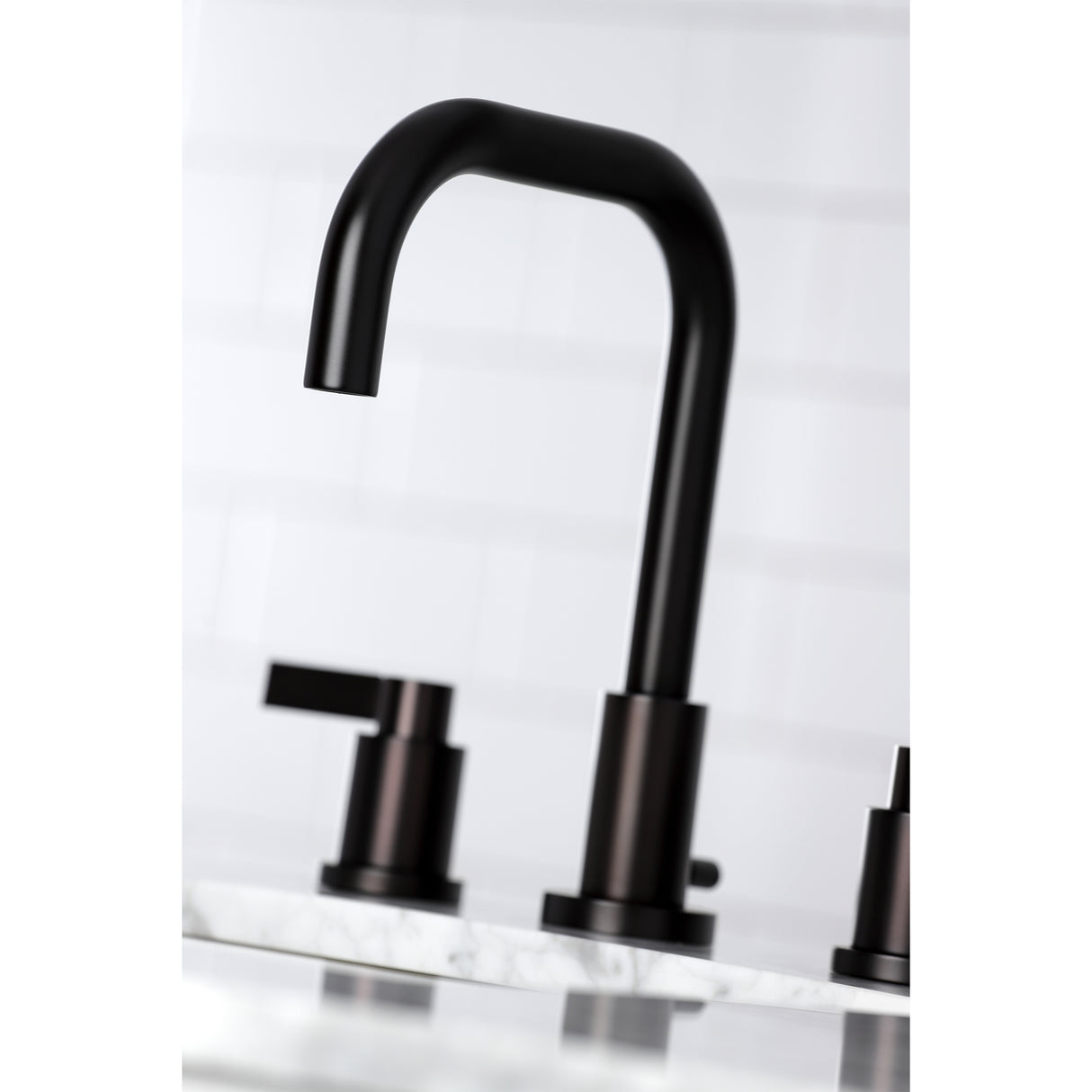 NuvoFusion Widespread Bathroom Faucet With Brass Pop Up