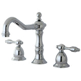 Tudor Widespread Lavatory Faucet With Brass Pop Up