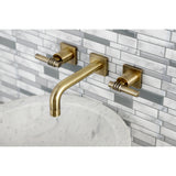 Milano Two-Handle Wall Mount Bathroom Faucet