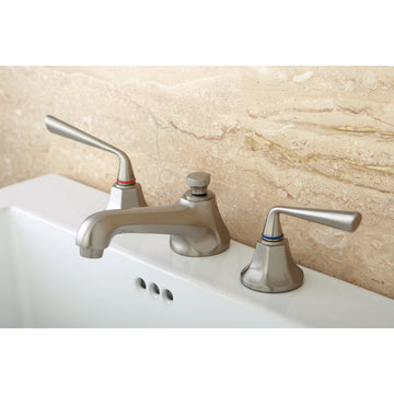 Silver Sage Widespread Bathroom Faucet, 8 Inch