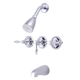 Magellan Tub & Shower Faucet With Three Handle Operation