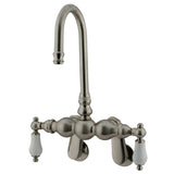 Vintage Adjustable Center Wall Mount Tub Faucet In 7.69" Spout Reach