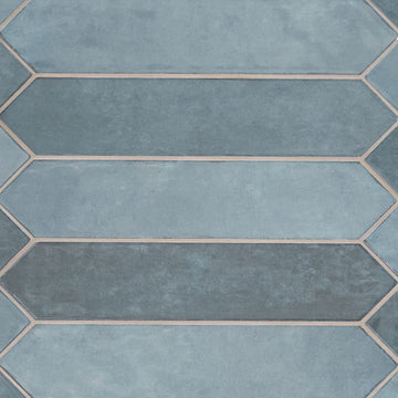 2.5" X 13" Renzo Denim Picket Glossy Blue Ceramic Wall Tile (12.21SQ FT/CTN)