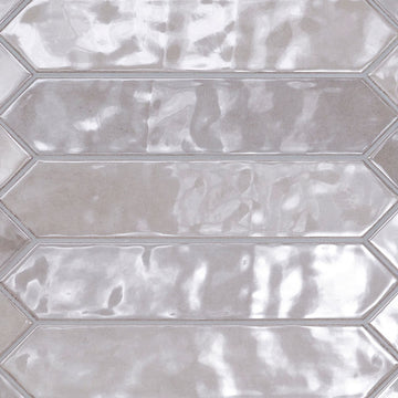 2.5" X 13" Renzo Sterling Picket Glossy Soft Light Grey Ceramic Wall Tile (12.21SQ FT/CTN)