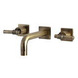 Milano Two-Handle Wall Mount Bathroom Faucet