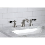 Widespread Bathroom Faucet with Plastic Pop-Up