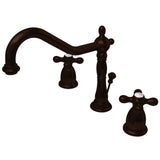 Hertage Deck Mount 8" Widespread Bathroom Faucet