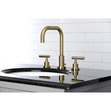 Manhattan Widespread Bathroom Faucet with Brass Pop-Up