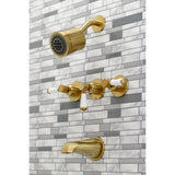 Paris Three Handle Tub And Shower Faucet