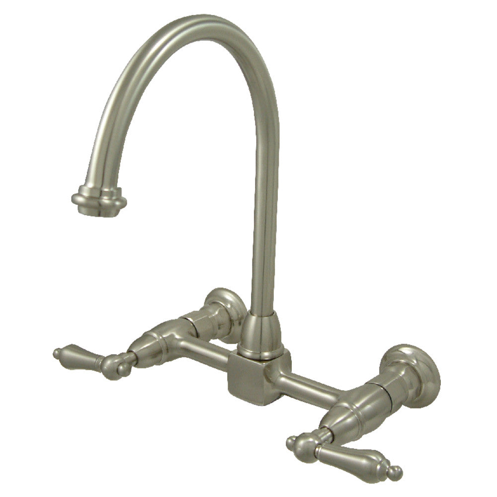 Traditional Wall Mount Bridge Kitchen Faucet