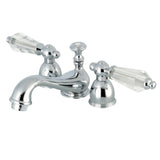 Wilshire Mini Widespread Two-handle 3-Hole Deck Mount Bathroom Sink Faucet With Brass Pop-Up