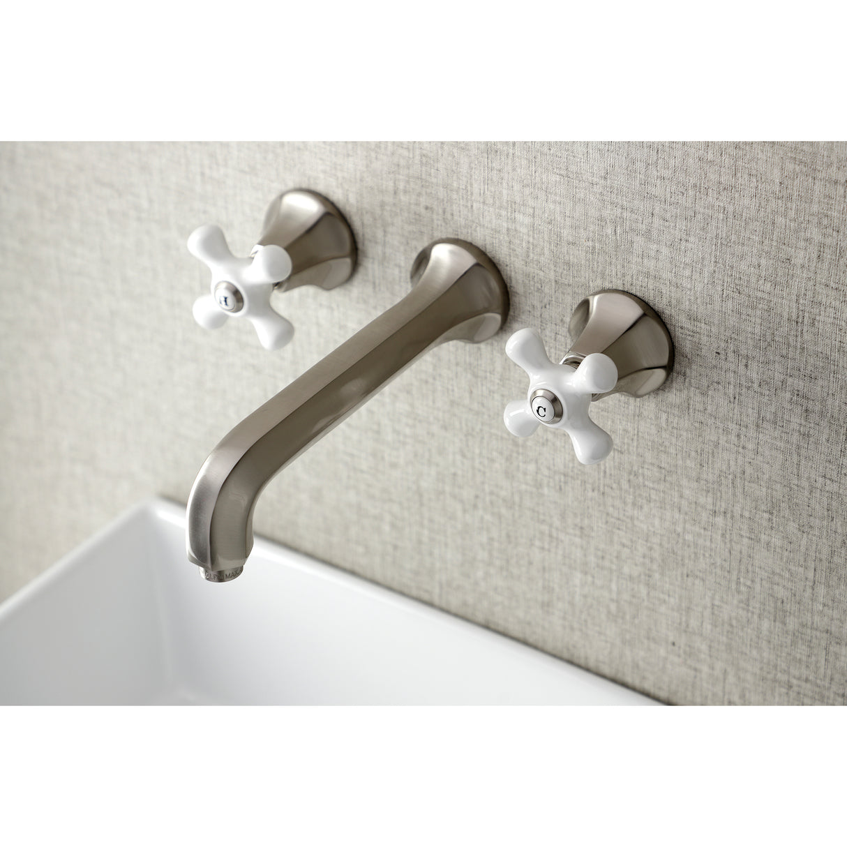 Metropolitan 2-Handle Modern Wall Mount Bathroom Faucet