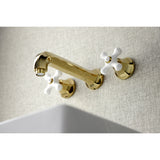 Metropolitan 2-Handle Modern Wall Mount Bathroom Faucet