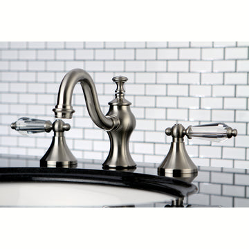 Wilshire 8 In. Two-handle 3-Hole Deck Mount Widespread Bathroom Sink Sink Faucet with Drain