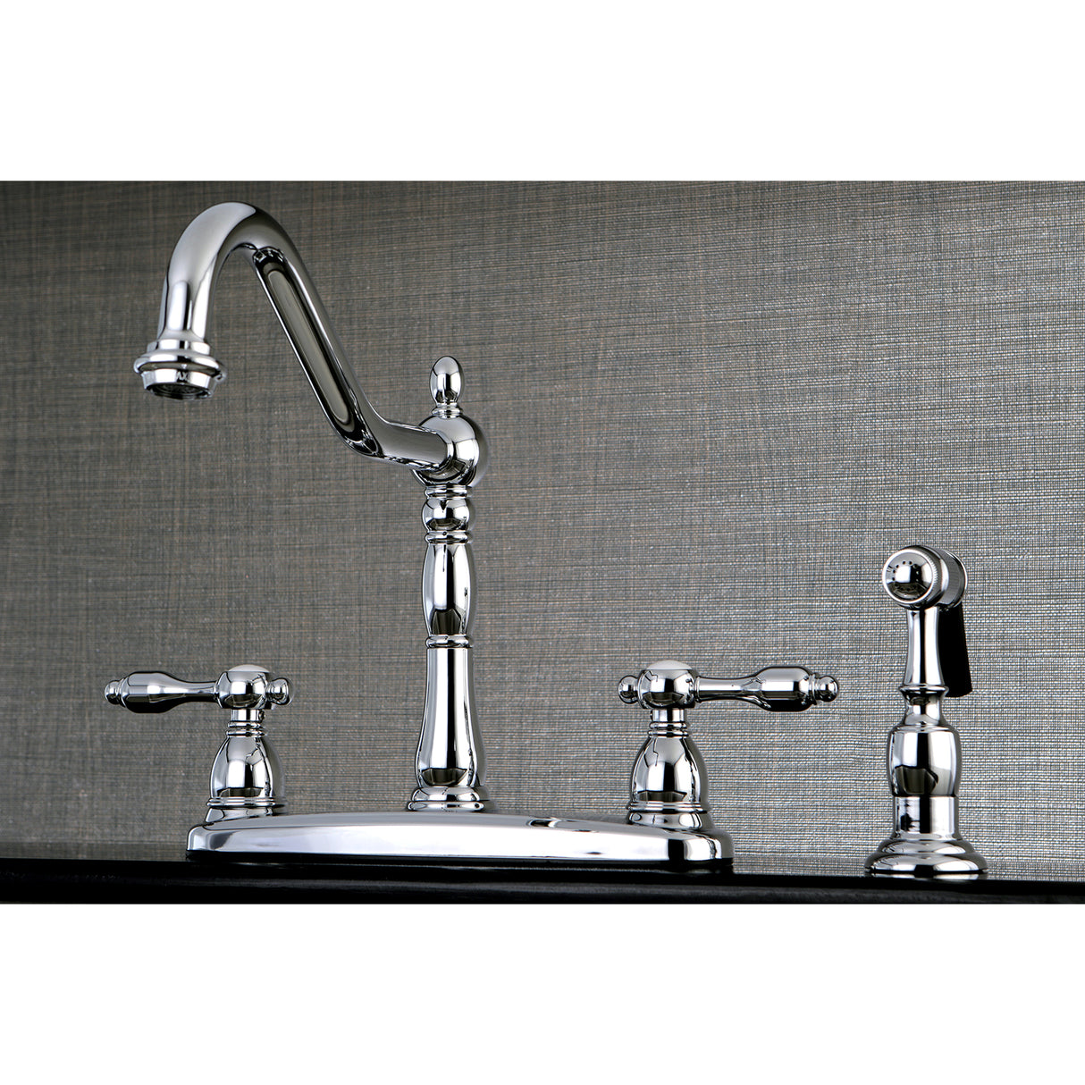 Tudor Deck Mount Centerset Kitchen Faucet