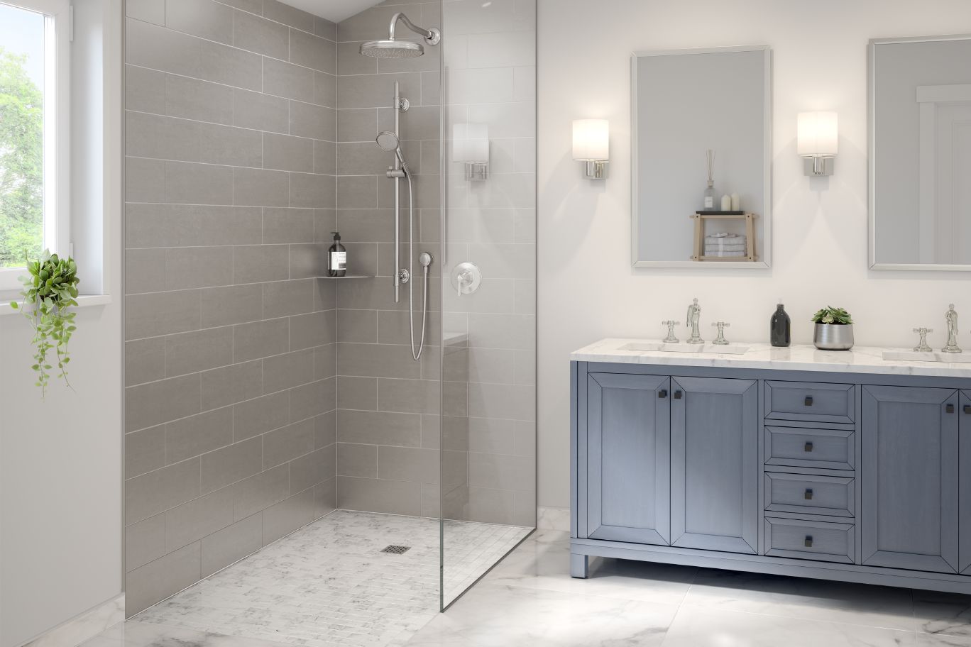 Kerdi-Drain Grate Kit 4 inch Brushed Nickel