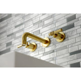 Milano 2-Handle 8 inch Wall Mount Bathroom Faucet