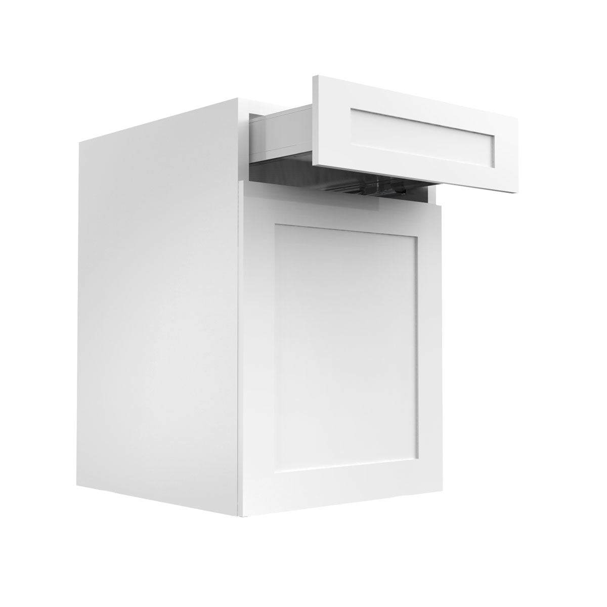 RTA - White Shaker - Single Door Vanity Cabinet | 24"W x 34.5"H x 21"D