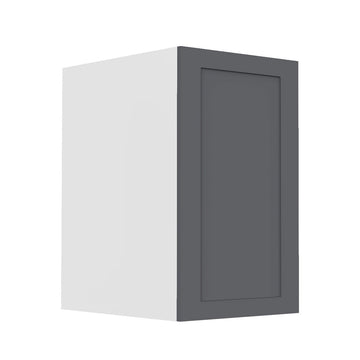 RTA - Grey Shaker - Full Height Single Door Base Cabinets | 12