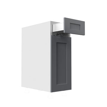 RTA - Grey Shaker - Single Door Base Cabinets | 12