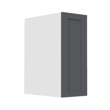RTA - Grey Shaker - Full Height Single Door Base Cabinets | 18