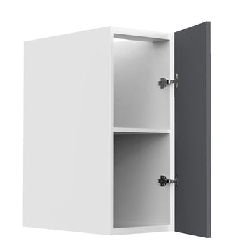 RTA - Grey Shaker - Full Height Single Door Base Cabinets | 18