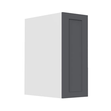 RTA - Grey Shaker - Vanity Base Full Single Door Cabinet | 18