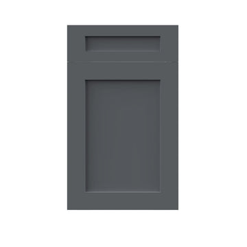 RTA - Grey Shaker - Single Door Waste Basket Cabinets | 18
