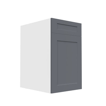 RTA - Grey Shaker - Single Door Base Cabinets | 18