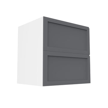 RTA - Grey Shaker - Two Drawer Base Cabinets | 30