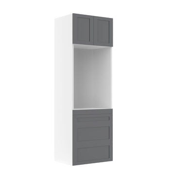 RTA - Grey Shaker - Single Oven Tall Cabinets | 30