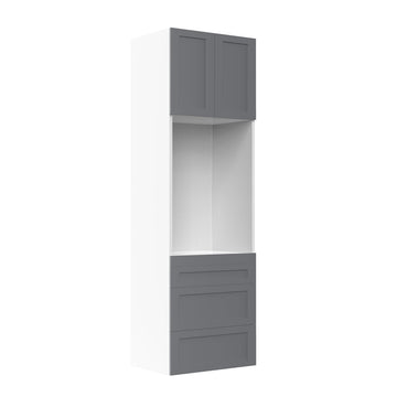RTA - Grey Shaker - Single Oven Tall Cabinets | 30
