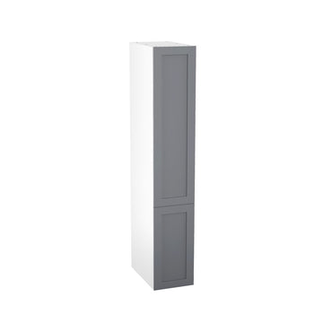 RTA - Grey Shaker - Single Door Tall Cabinets | 15