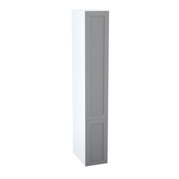 RTA - Grey Shaker - Single Door Tall Cabinets | 15