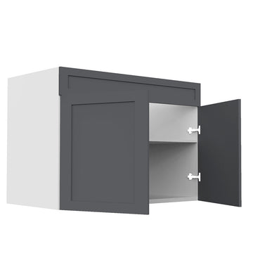 RTA - Grey Shaker - Sink Base Cabinets | 42"W x 30"H x 23.8"D