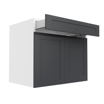 RTA - Grey Shaker - Double Door Vanity Cabinets | 36