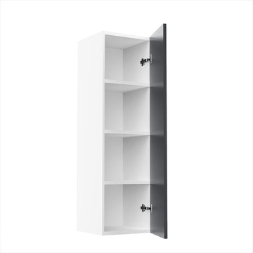RTA - Grey Shaker - Single Door Wall Cabinets | 12