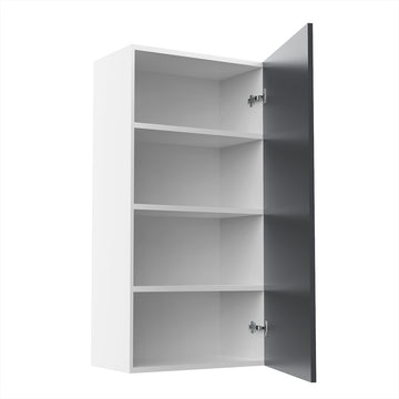 RTA - Grey Shaker - Single Door Wall Cabinets | 21