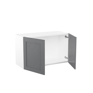 RTA - Grey Shaker - Double Door Wall Cabinets | 30