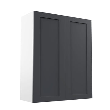 RTA - Grey Shaker - Double Door Wall Cabinets | 30