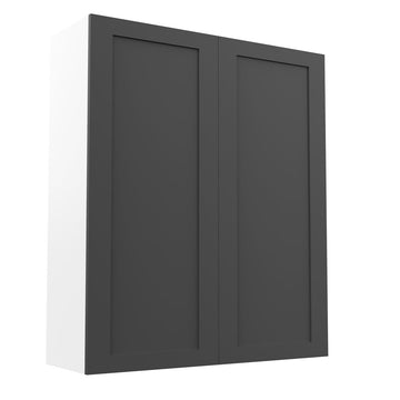 RTA - Grey Shaker - Double Door Wall Cabinets | 36