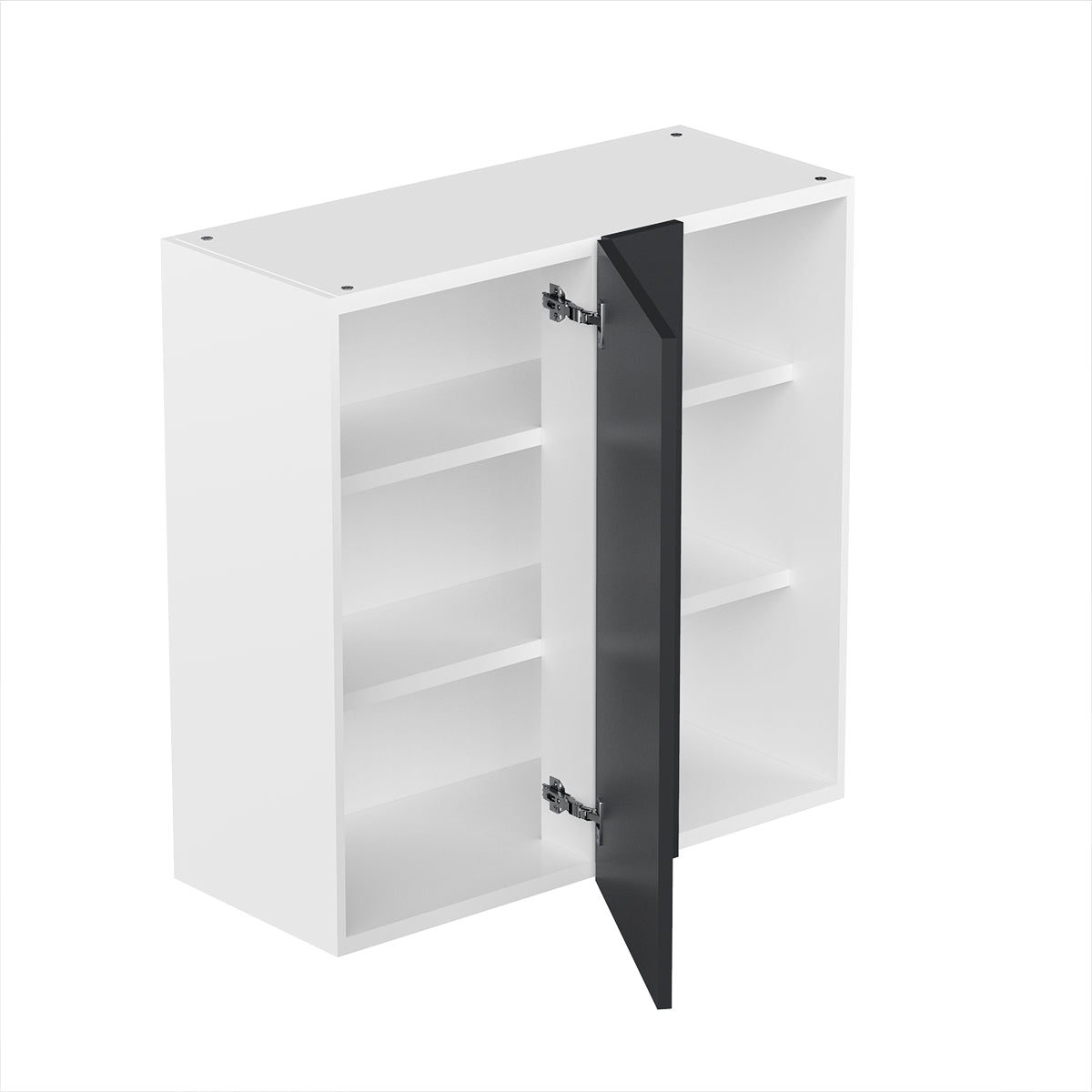 RTA - Grey Shaker - Single Door Wall Cabinets | 30"W x 30"H x 12"D