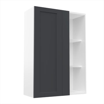 RTA - Grey Shaker - Single Door Wall Cabinets | 30