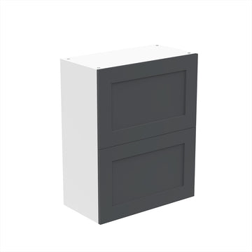 RTA - Grey Shaker - Bi-Fold Door Wall Cabinets | 24