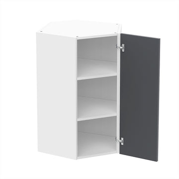 RTA - Grey Shaker - Diagonal Wall Cabinets | 24"W x 36"H x 12"D